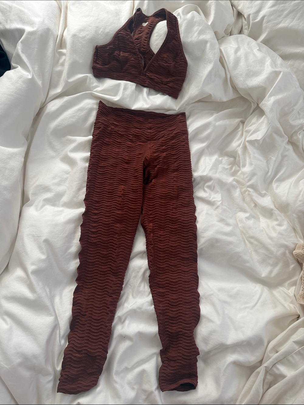 Booty by Brabants set Brown Leggings and top - Stretchy Comfort